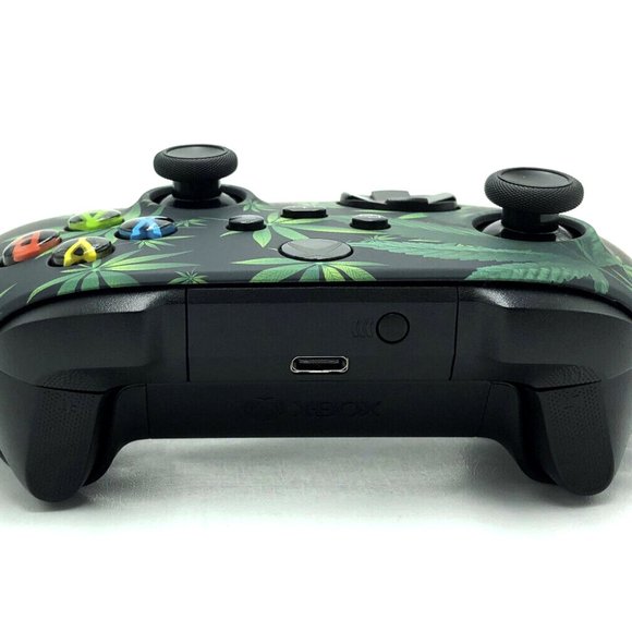 Custom Microsoft Xbox Series X / S Wireless Controller - Green Weeds Leaf - Picture 3 of 8